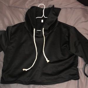 cropped black jacket
